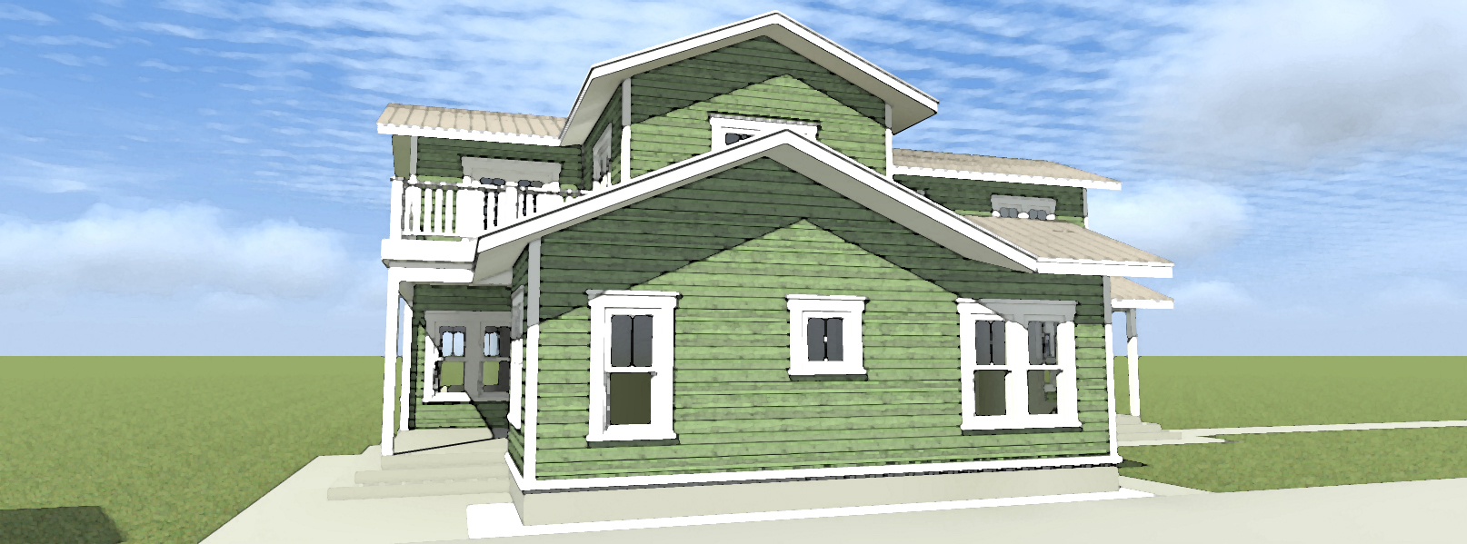 Home Plan Left Elevation of this 4-Bedroom,2362 Sq Ft Plan -116-1098