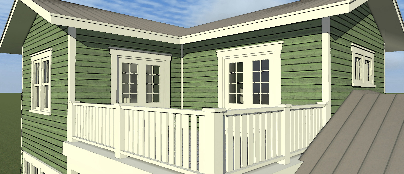 Balcony of this 4-Bedroom, 2362 Sq Ft Plan - 116-1098