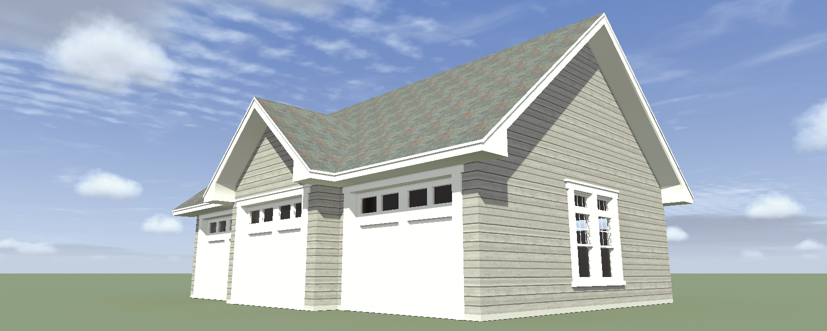 Floor Plan Garage of Colonial Plan #116-1099