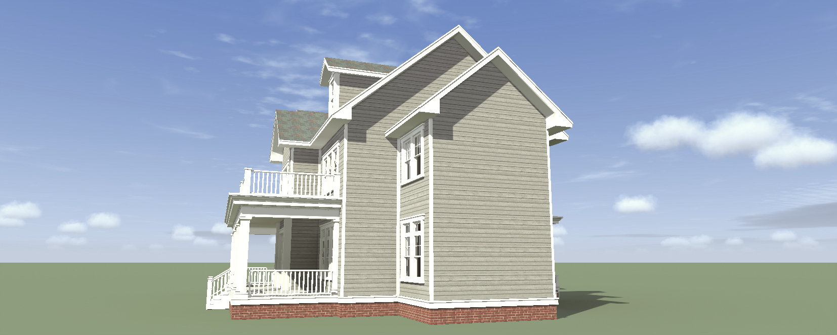 Home Plan Left Elevation of this 4-Bedroom,3347 Sq Ft Plan -116-1099