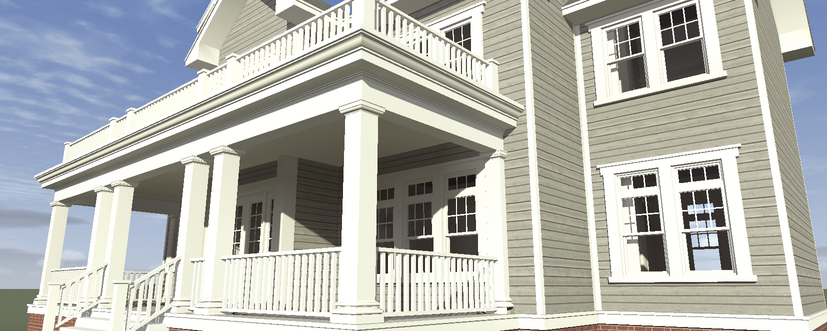 Porch of this 4-Bedroom, 3347 Sq Ft Plan - 116-1099