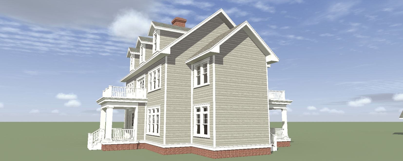 Home Plan Right Elevation of this 4-Bedroom,3347 Sq Ft Plan -116-1099