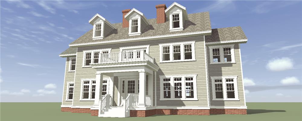Front View of this 4-Bedroom, 3347 Sq Ft Plan - 116-1099