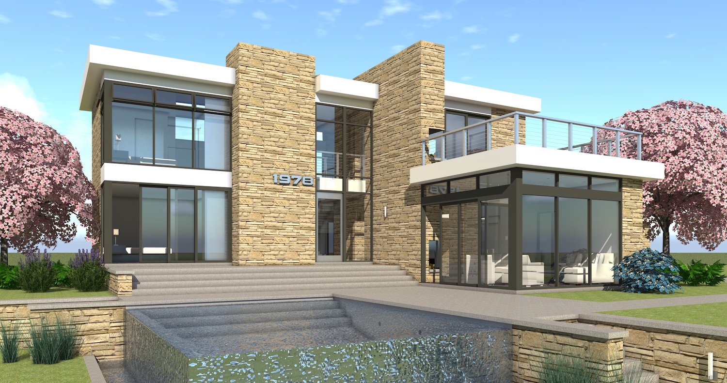 Home Plan Front Elevation of this 3-Bedroom,2269 Sq Ft Plan -116-1100