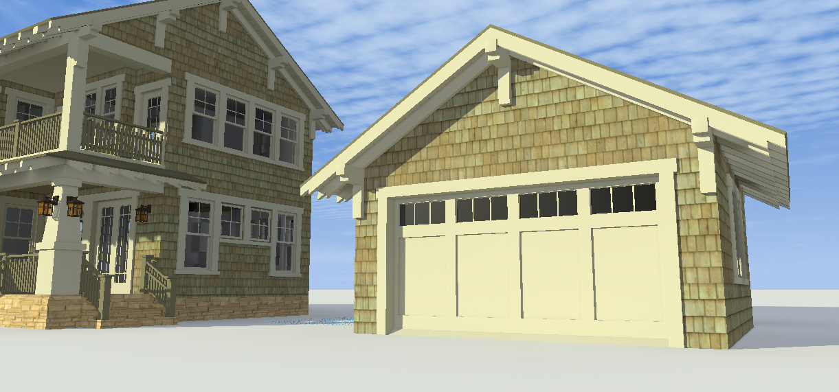 Floor Plan Garage of Craftsman Plan #116-1102