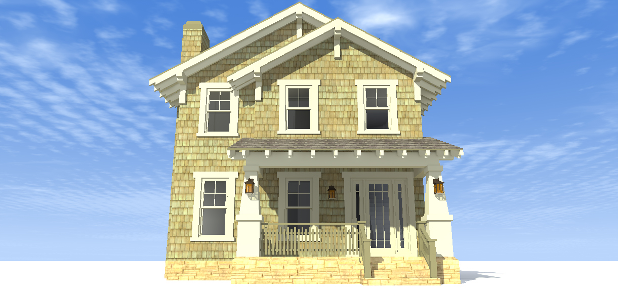Front View of this 3-Bedroom, 3117 Sq Ft Plan - 116-1102