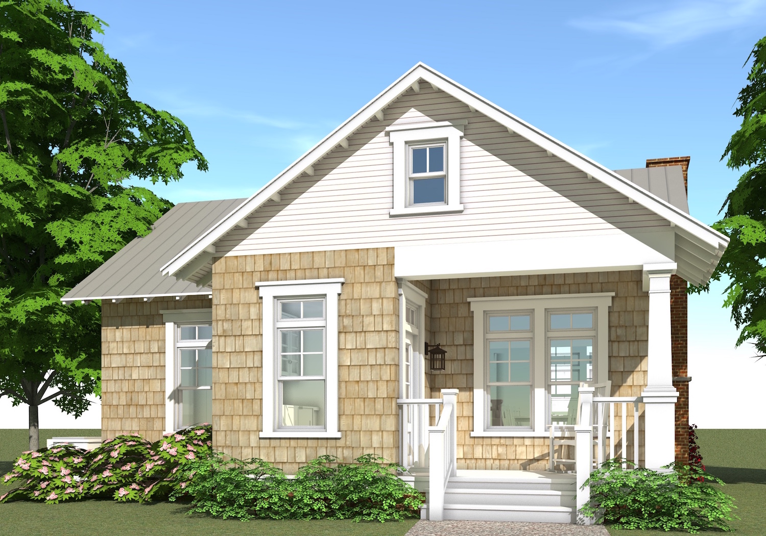 Porch of this 1-Bedroom, 841 Sq Ft Plan - 116-1103