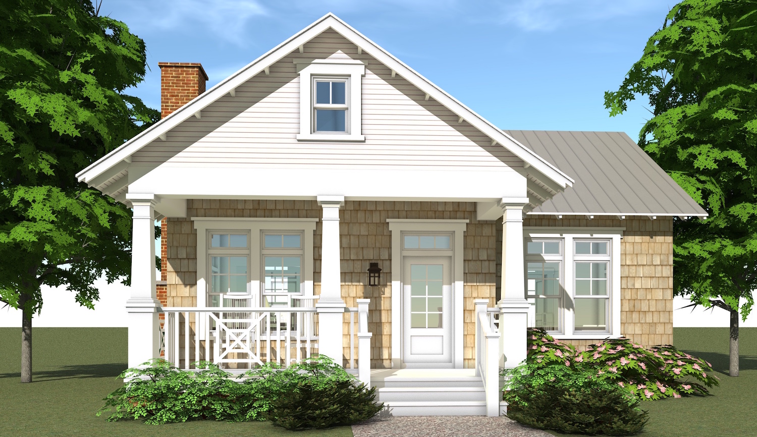 Front View of this 1-Bedroom, 841 Sq Ft Plan - 116-1103