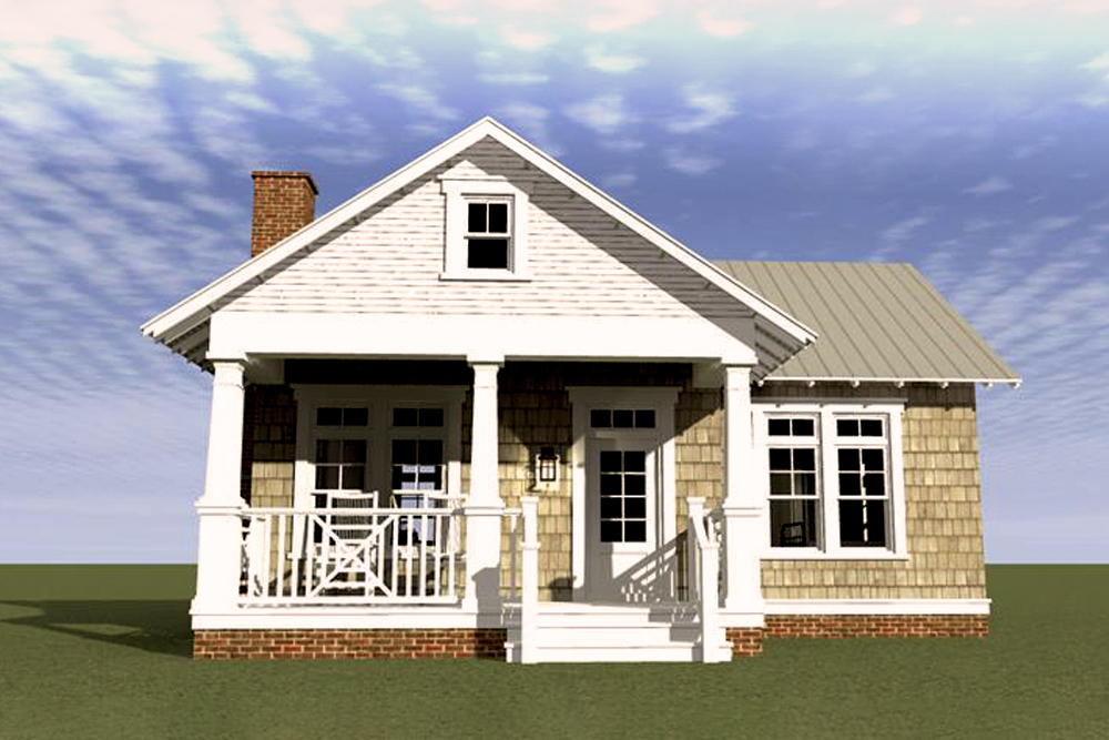 Front View of this 1-Bedroom, 841 Sq Ft Plan - 116-1103