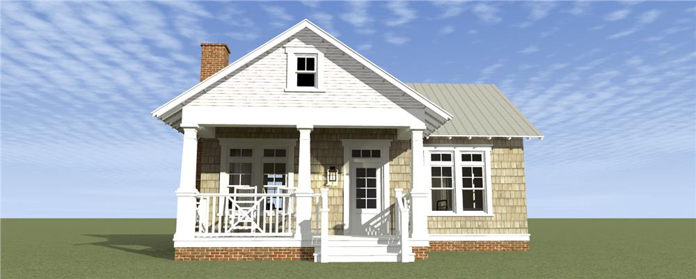 Front View of this 1-Bedroom, 841 Sq Ft Plan - 116-1103
