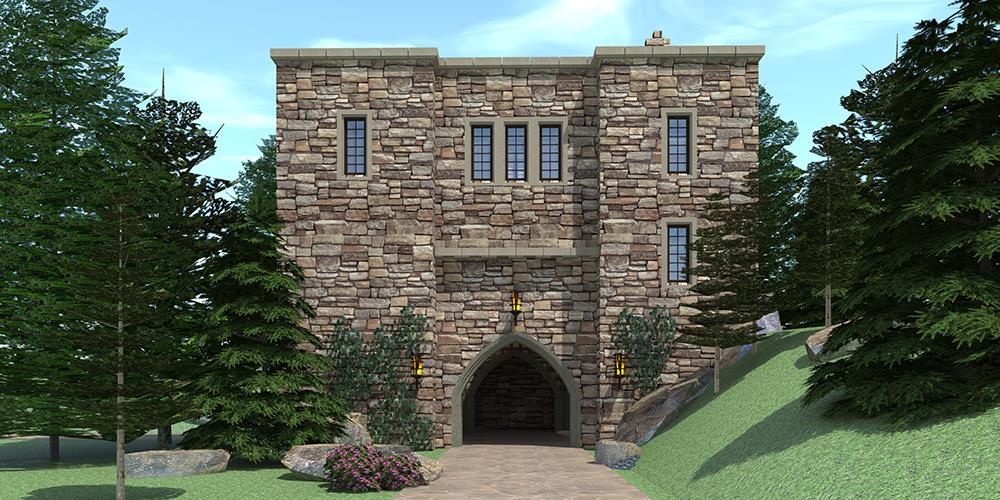 Front View of this 4-Bedroom, 5081 Sq Ft Plan - 116-1105