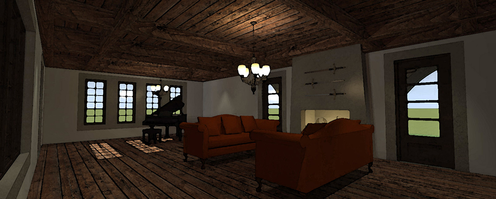 Living Room of this 4-Bedroom, 5081 Sq Ft Plan - 116-1105