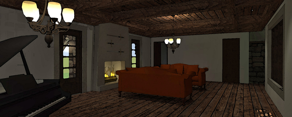 Living Room of this 4-Bedroom, 5081 Sq Ft Plan - 116-1105