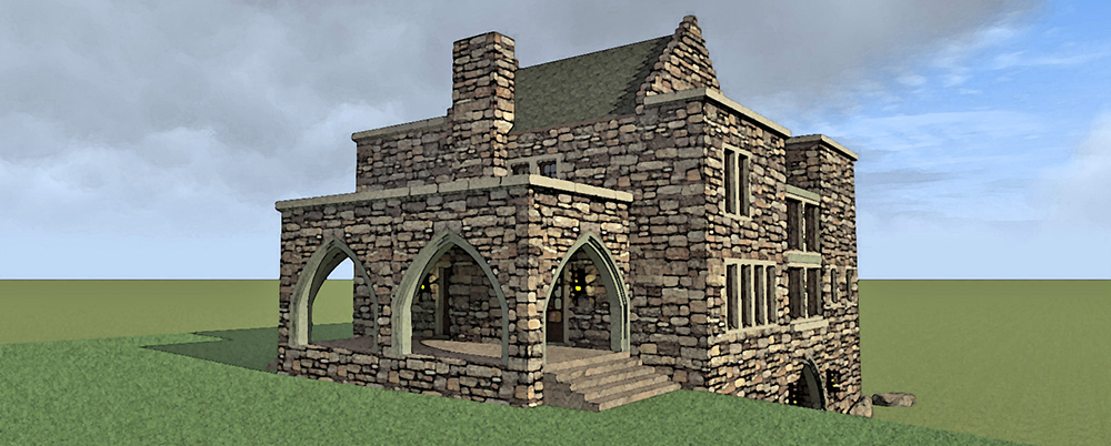 Side View of this 4-Bedroom, 5081 Sq Ft Plan - 116-1105