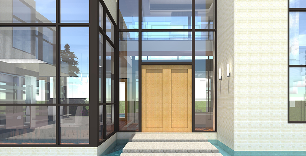 Front Door of this 5-Bedroom, 5165 Sq Ft Plan - 116-1106