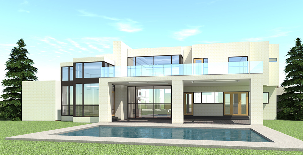 Rear View of this 5-Bedroom, 5165 Sq Ft Plan - 116-1106