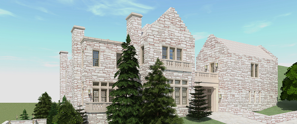 Front View of this 6-Bedroom, 9465 Sq Ft Plan - 116-1108