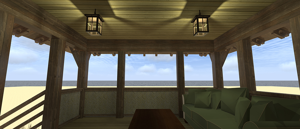 Porch of this 1-Bedroom, 477 Sq Ft Plan - 116-1109