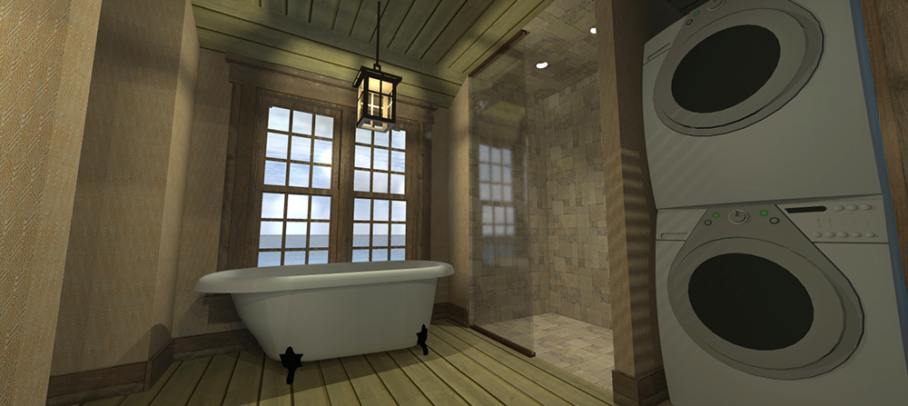 Bathroom of this 1-Bedroom, 477 Sq Ft Plan - 116-1109