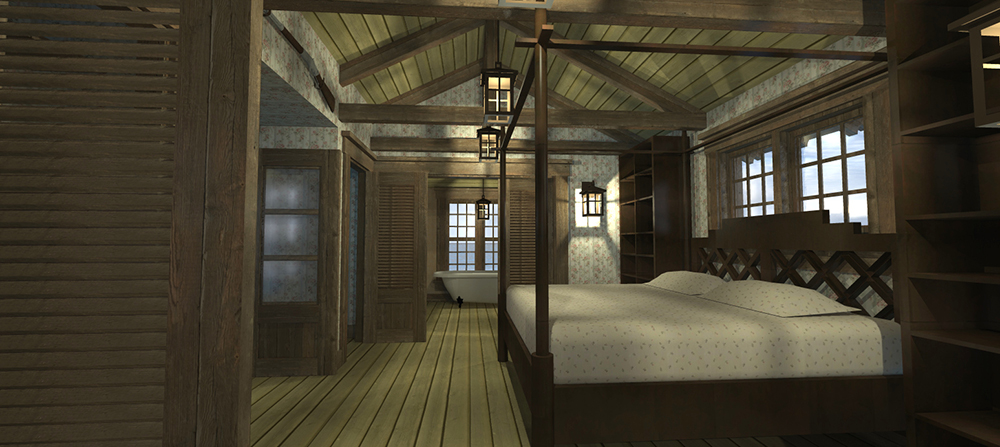 Bedroom of this 1-Bedroom, 477 Sq Ft Plan - 116-1109