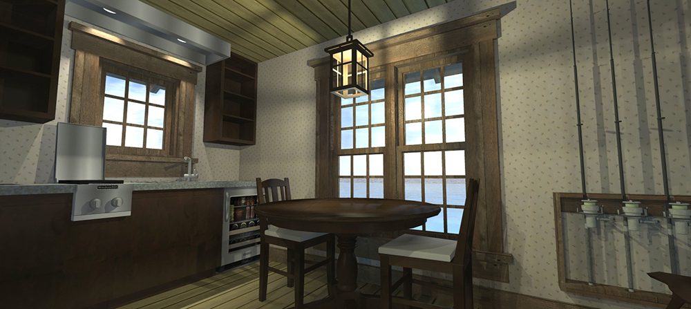 Kitchen of this 1-Bedroom, 477 Sq Ft Plan - 116-1109