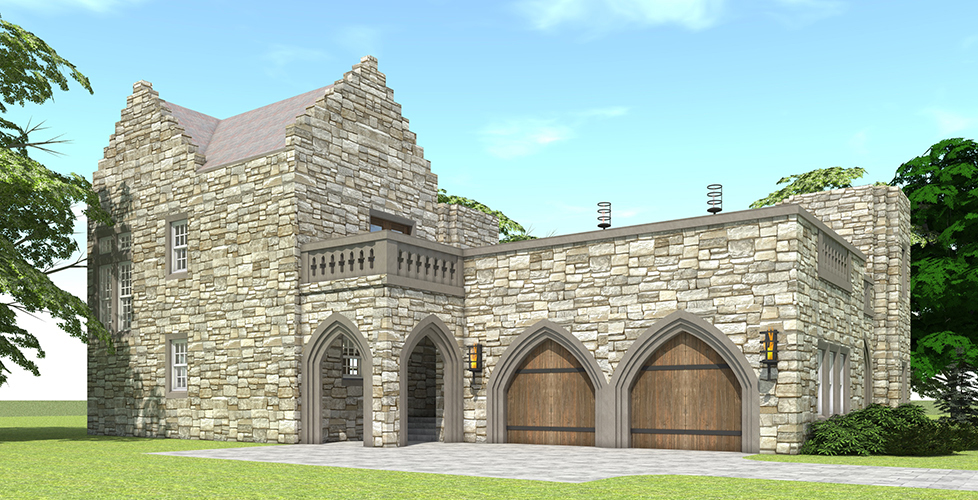 Front View of this 2-Bedroom, 1736 Sq Ft Plan - 116-1110