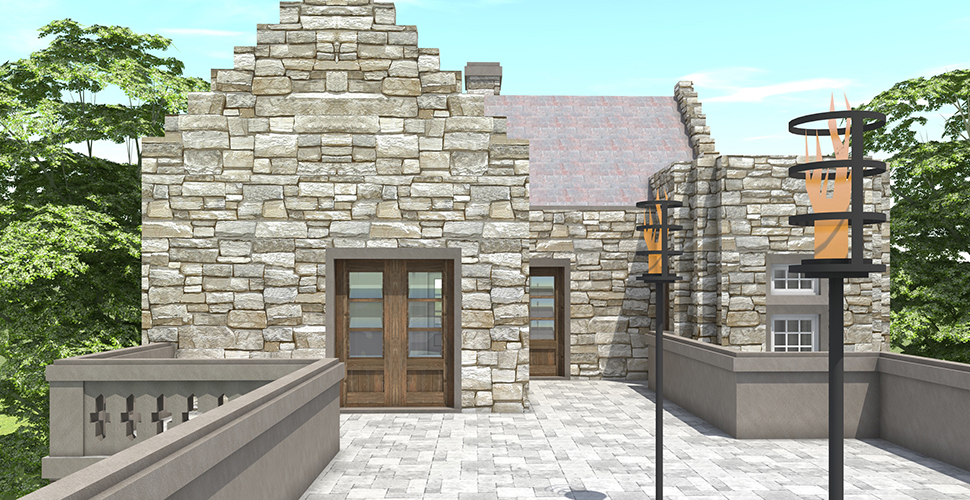 Balcony of this 2-Bedroom, 1736 Sq Ft Plan - 116-1110