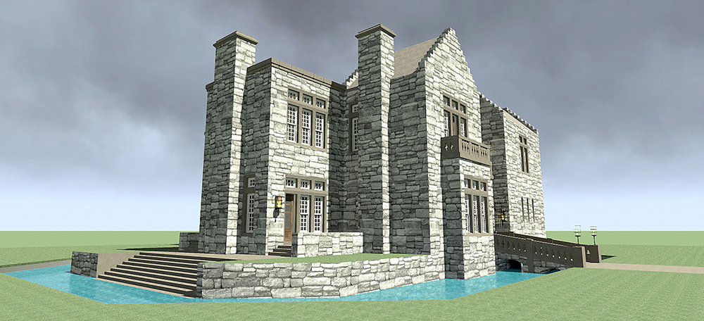 Front View of this 3-Bedroom, 4357 Sq Ft Plan - 116-1111