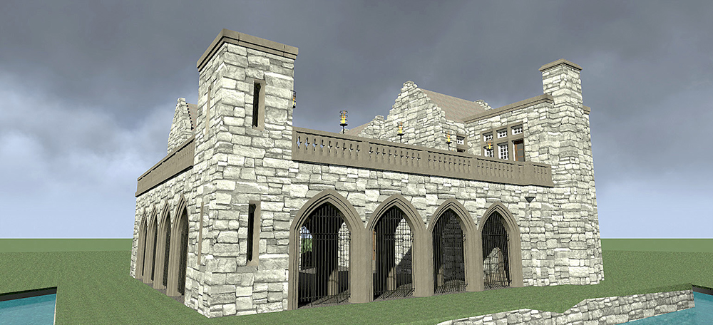 Side View of this 3-Bedroom, 4357 Sq Ft Plan - 116-1111