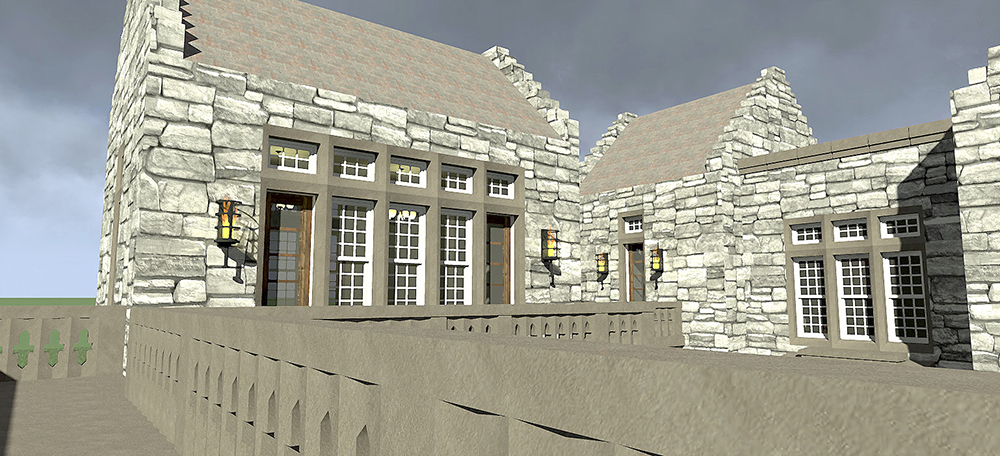 Balcony of this 3-Bedroom, 4357 Sq Ft Plan - 116-1111