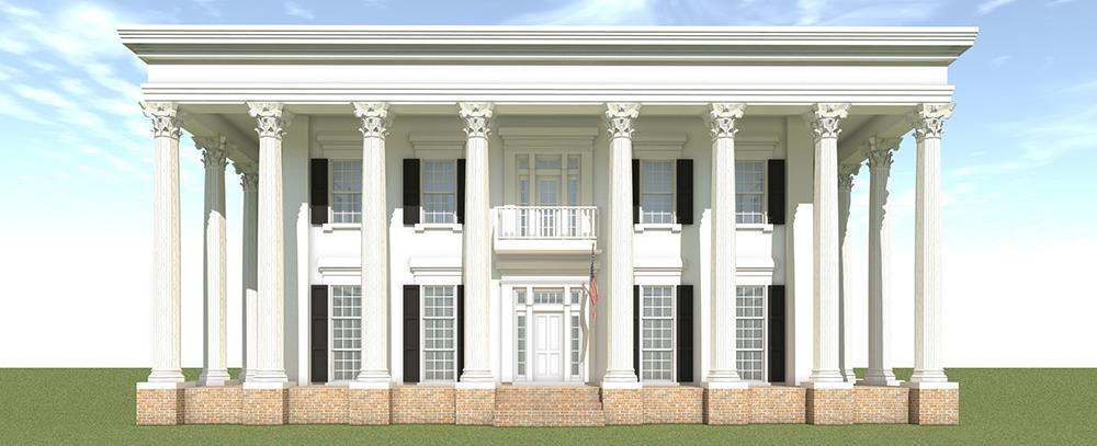 Front View of this 3-Bedroom, 4500 Sq Ft Plan - 116-1112