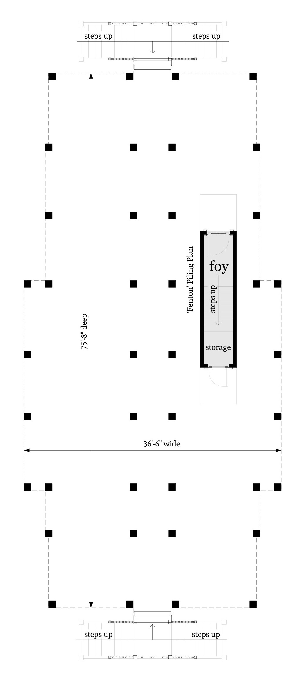 Lower Level of Cottage Plan #116-1113