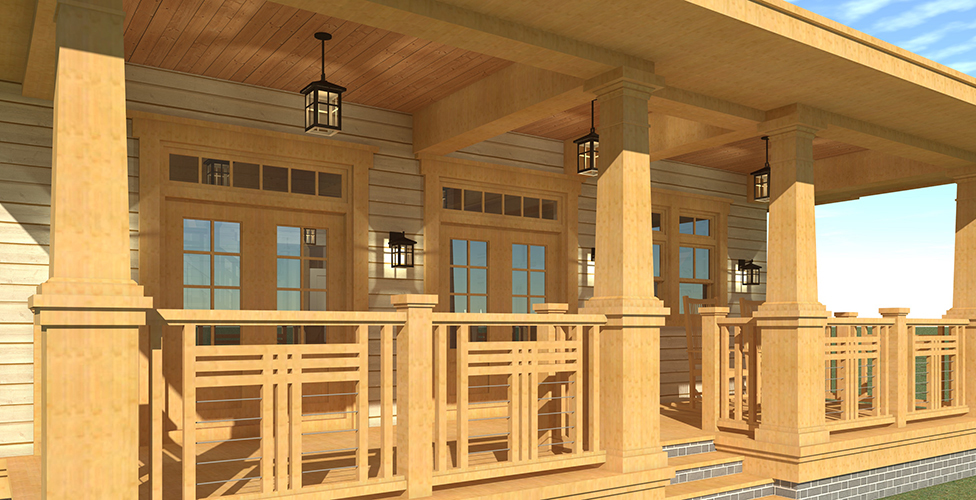 Porch of this 4-Bedroom, 2745 Sq Ft Plan - 116-1114