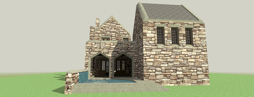 Rear View of this 4-Bedroom, 2966 Sq Ft Plan - 116-1116