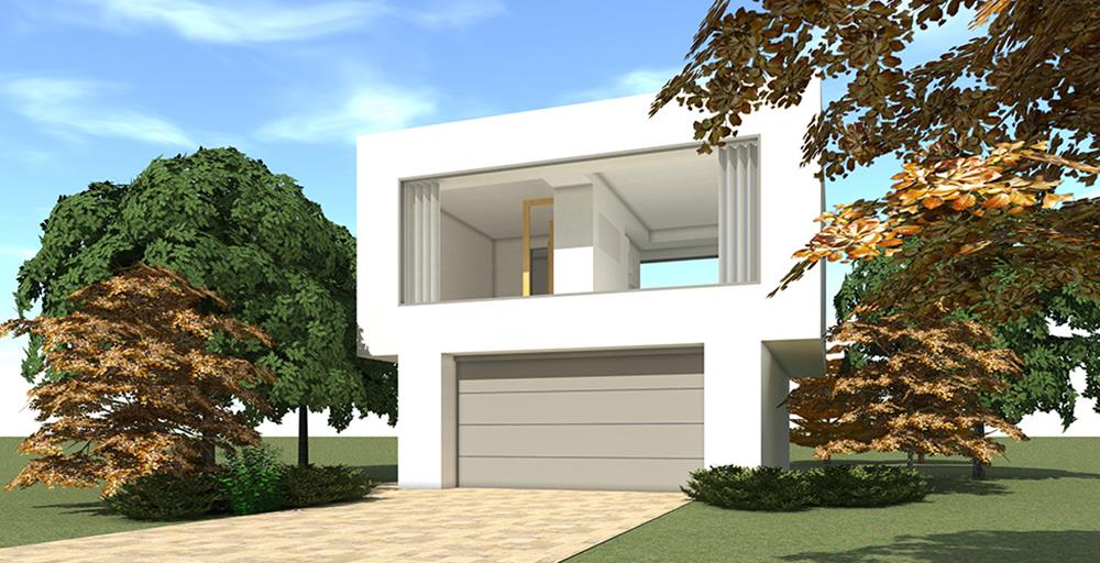 Front View of this 1-Bedroom, 784 Sq Ft Plan - 116-1117