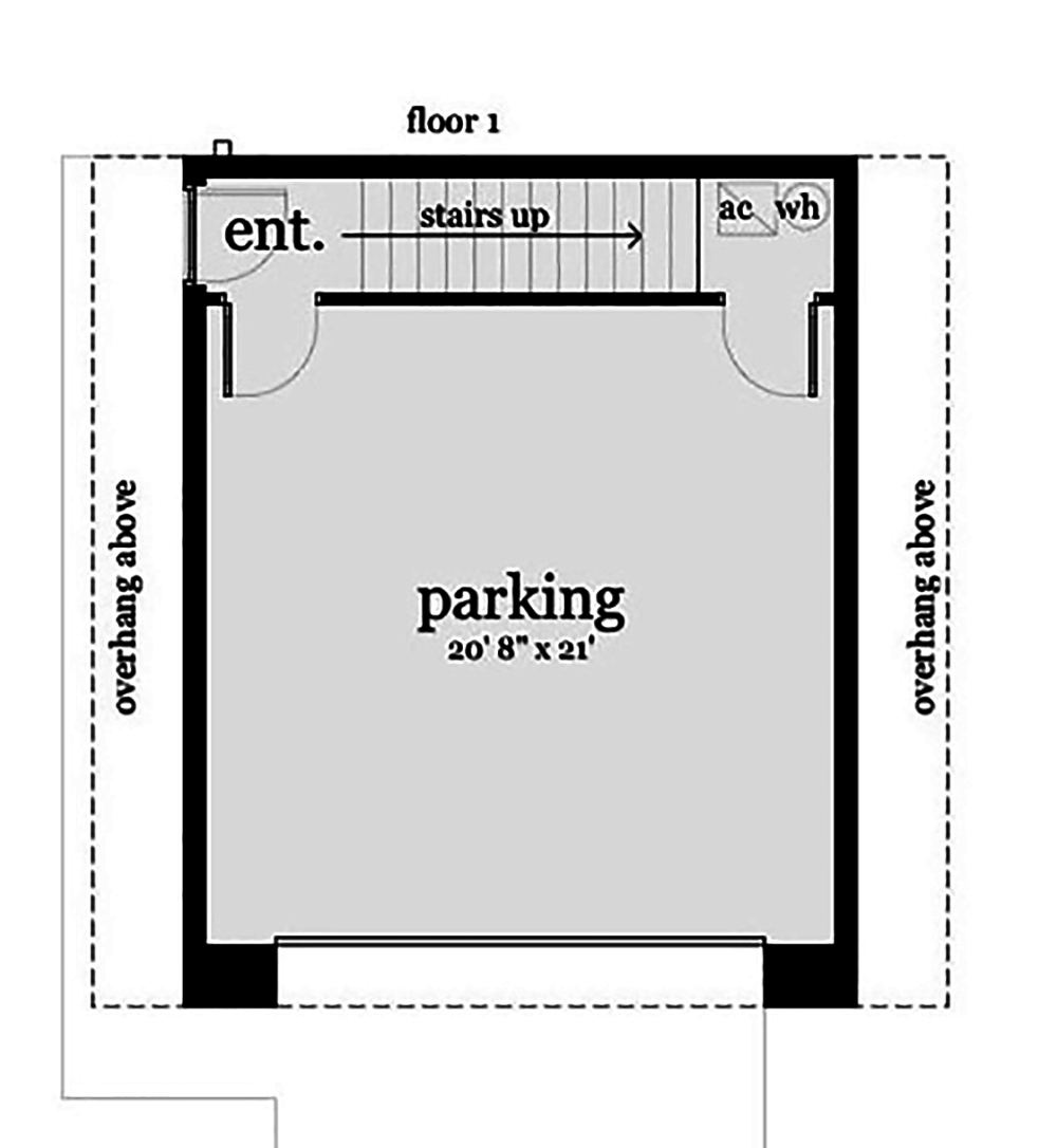 Floor Plan Garage of Garage w/Apartments Plan #116-1117