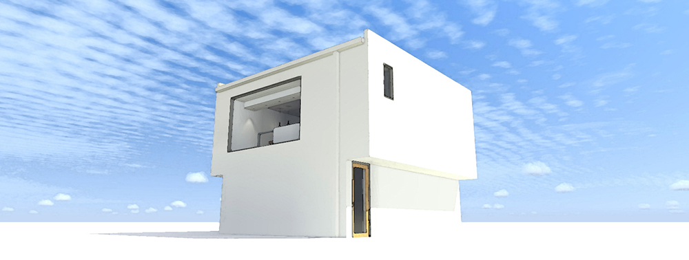 Side View of this 1-Bedroom, 784 Sq Ft Plan - 116-1117