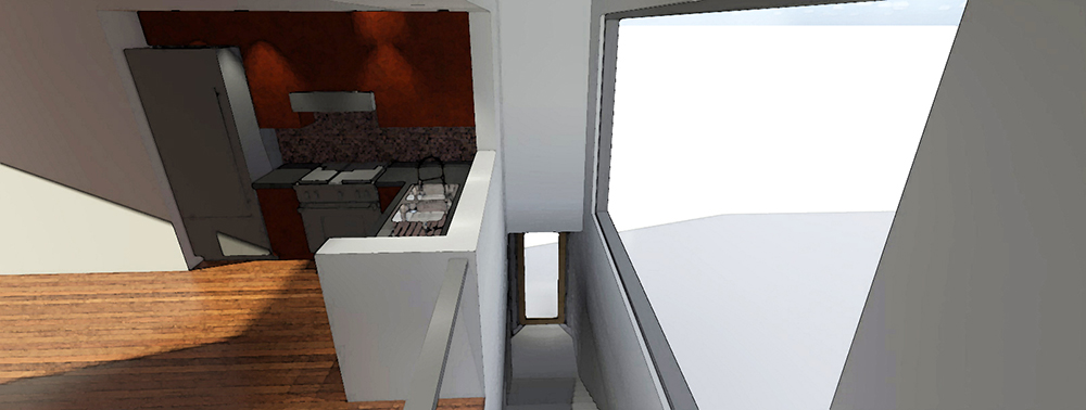 Entry Hall: Staircase of this 1-Bedroom, 784 Sq Ft Plan - 116-1117
