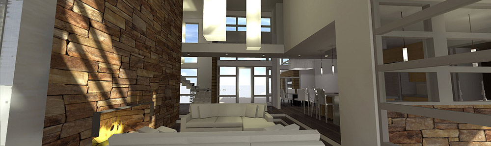 Living Room of this 4-Bedroom, 3166 Sq Ft Plan - 116-1119