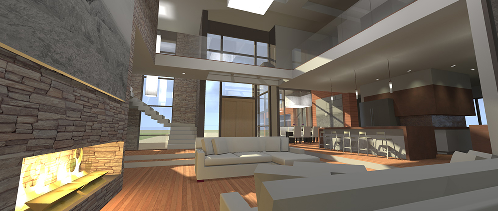 Living Room of this 5-Bedroom, 5165 Sq Ft Plan - 116-1124