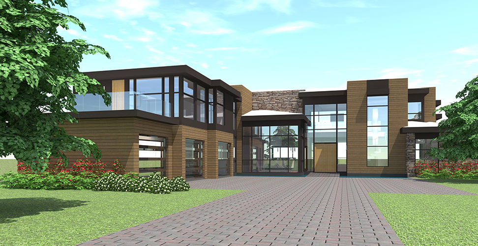 Front View of this 5-Bedroom, 5165 Sq Ft Plan - 116-1124