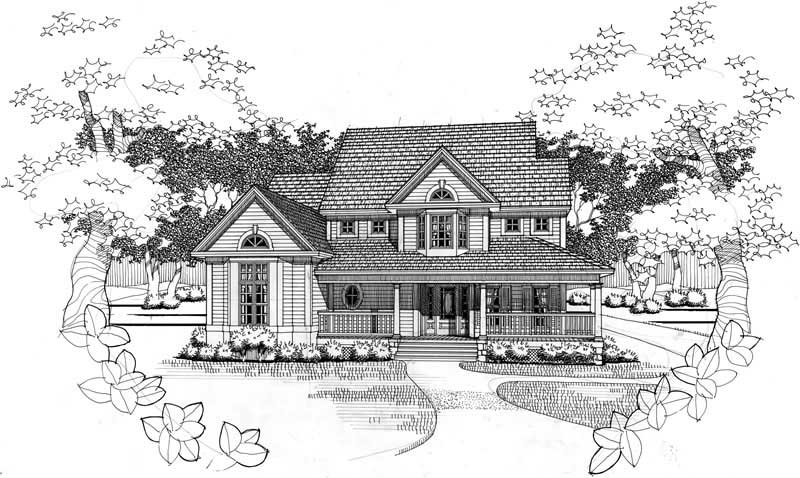 Front View of this 3-Bedroom, 1899 Sq Ft Plan - 117-1006