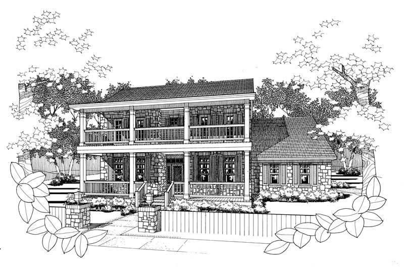 Front View of this 3-Bedroom, 1753 Sq Ft Plan - 117-1015