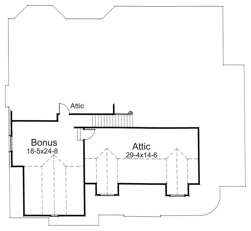 Bonus Room of Ranch Plan #117-1056