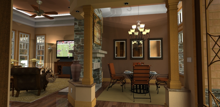 Dining Room of this 3-Bedroom, 2091 Sq Ft Plan - 117-1092