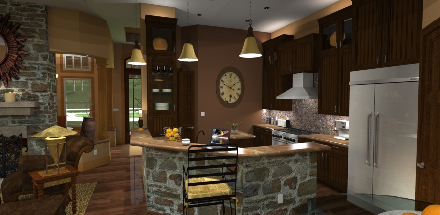 Kitchen of this 3-Bedroom, 2091 Sq Ft Plan - 117-1092