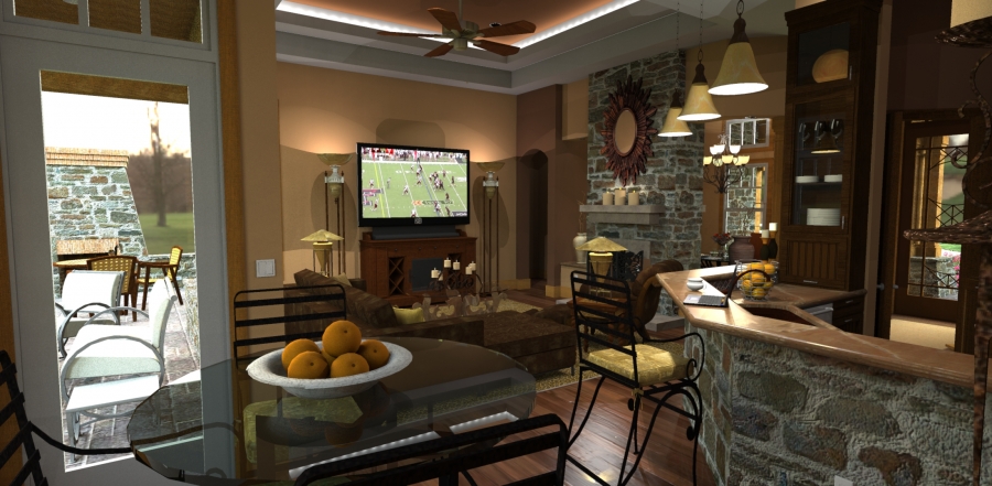 Kitchen: Breakfast Nook of this 3-Bedroom, 2091 Sq Ft Plan - 117-1092