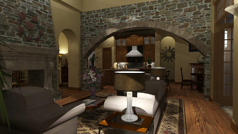 Family Room of this 4-Bedroom,3691 Sq Ft Plan -3691