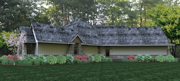 Home Plan Left Elevation of this 3-Bedroom,2495 Sq Ft Plan -117-1094