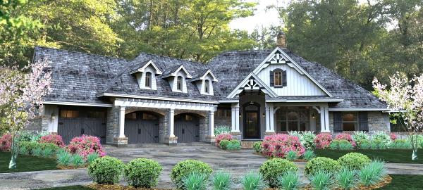 Home Plan Front Elevation of this 3-Bedroom,2495 Sq Ft Plan -117-1094